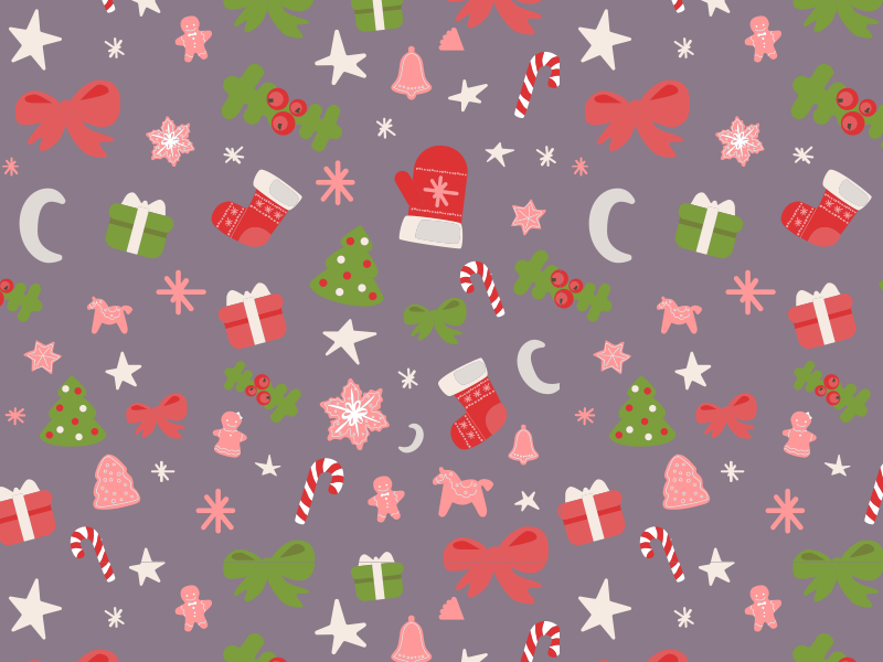 Free christmas seamless pattern