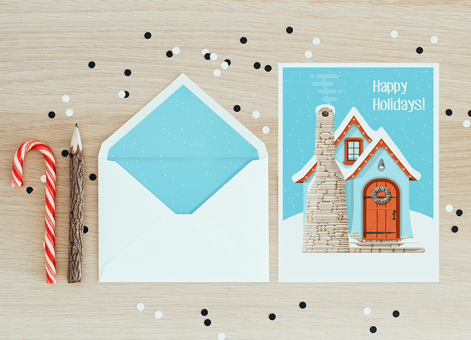 Free christmas card illustration