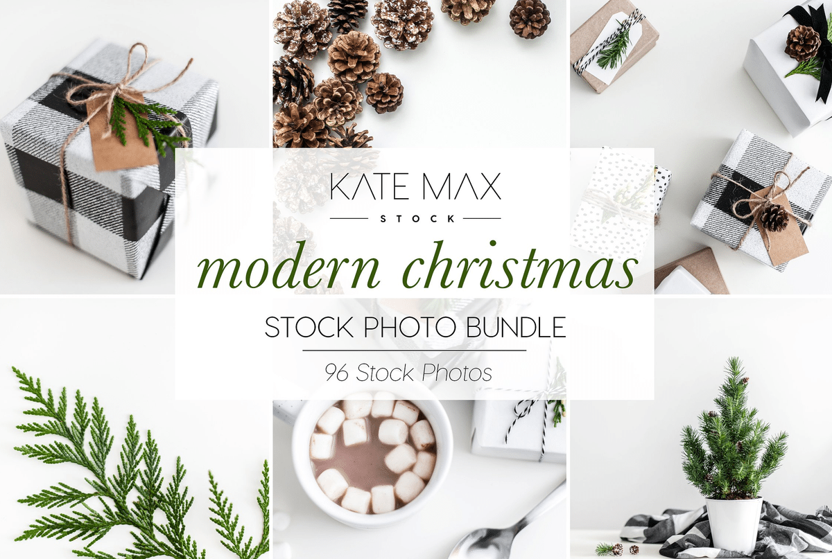 Modern christmas stock photo bundle