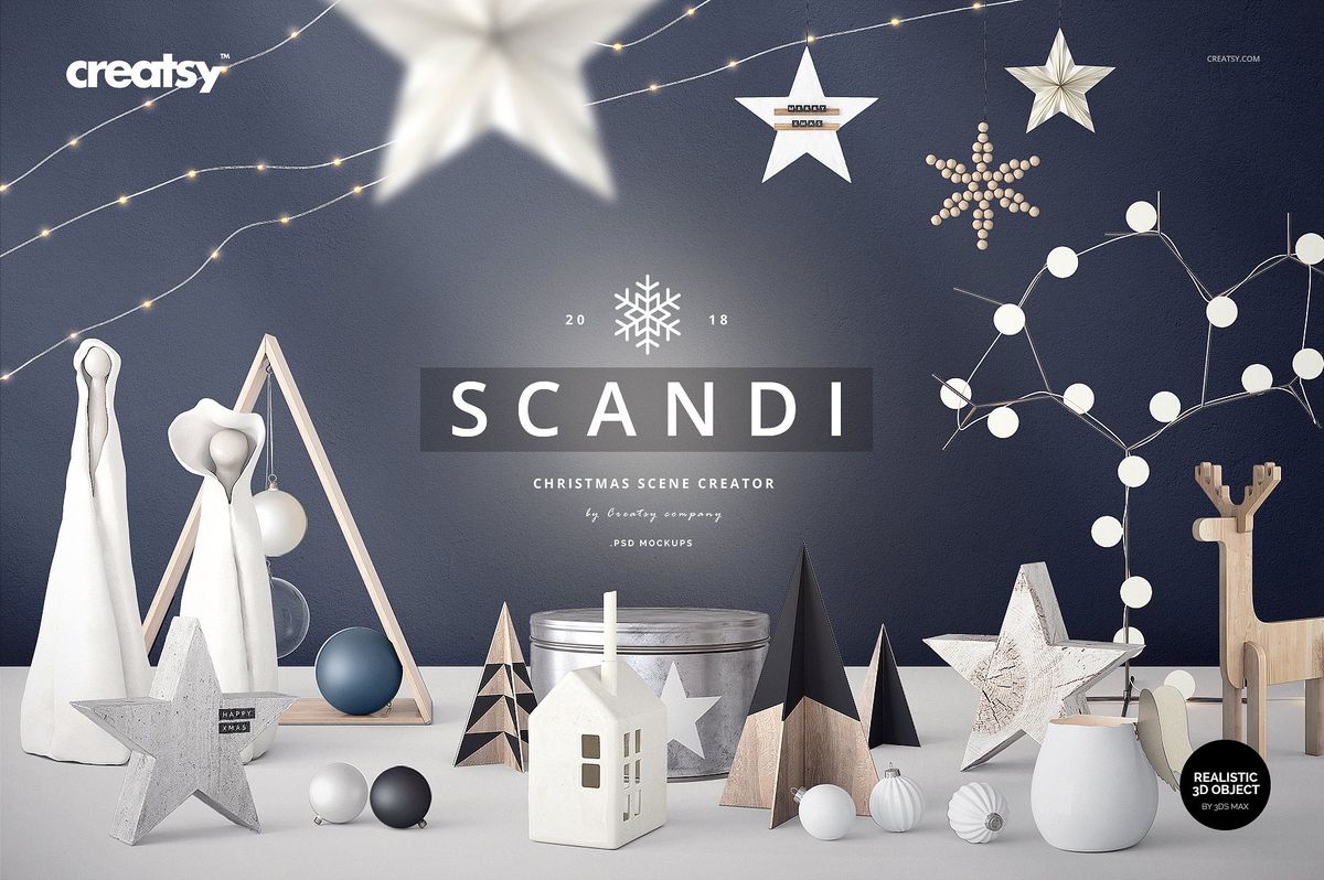 Scandinavian christmas scene creator