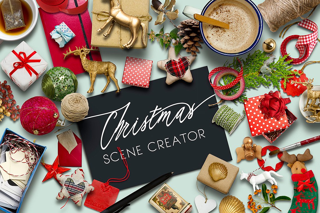 Photoshop christmas scene creator