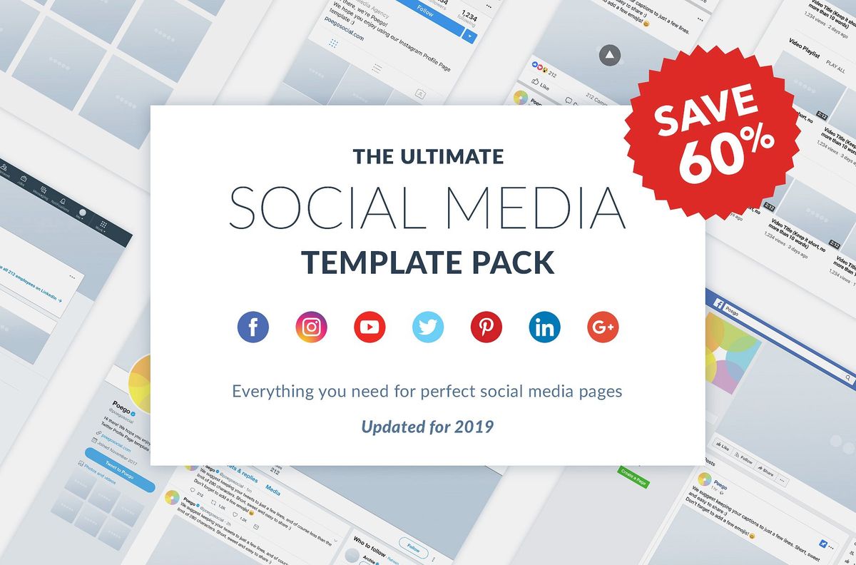 An ultimate social media template pack