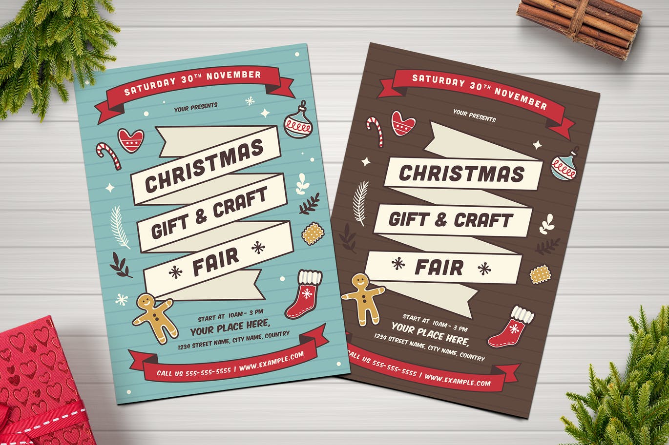 Christmas flyer template