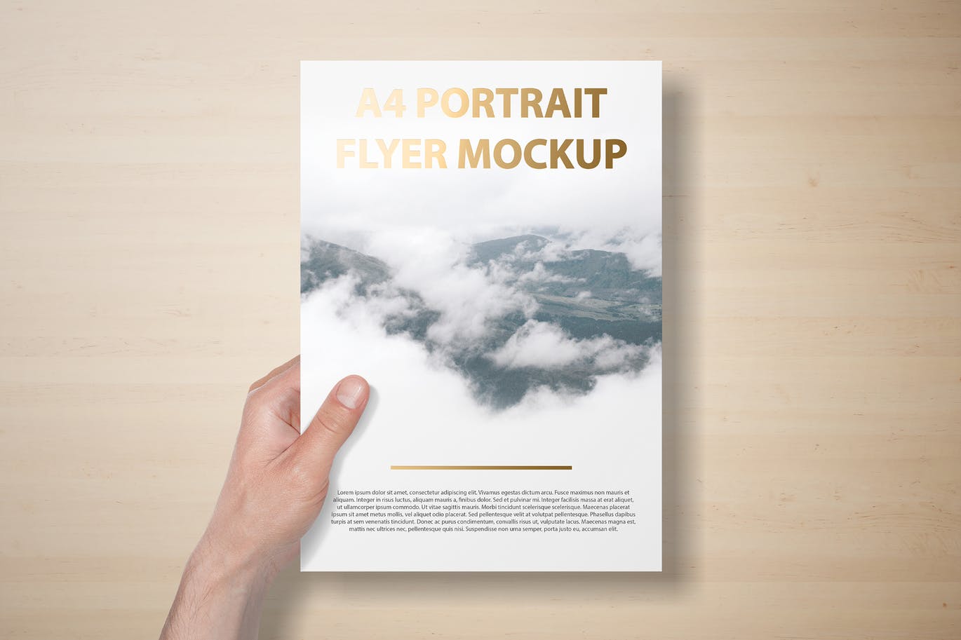 A4 flyer and letterhead mockup