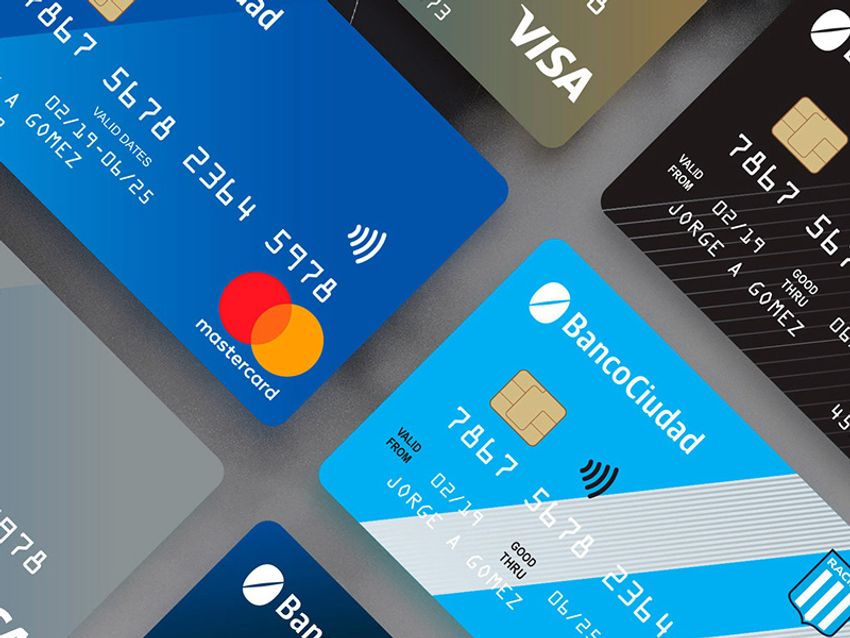 Free contactless credit card mockup template