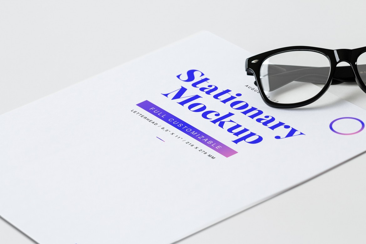 A free letterhead mockup