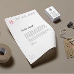 Letterhead mockup templates cover