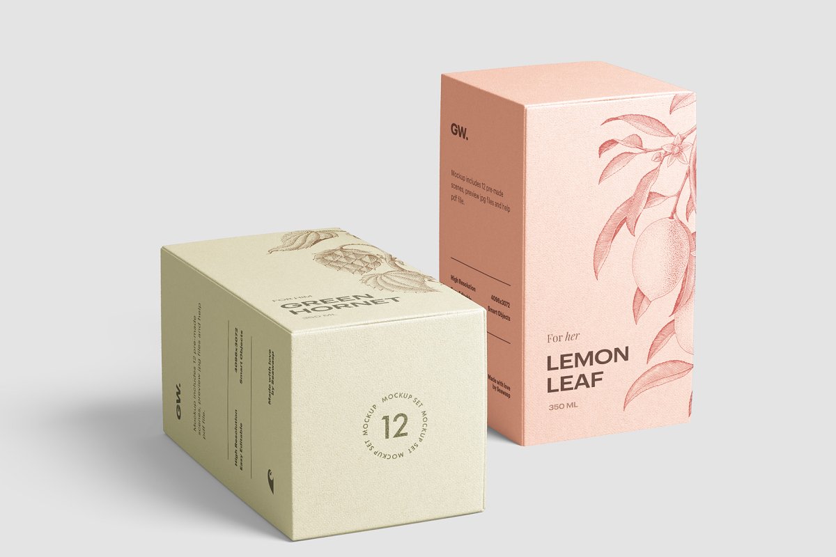 Download 70 Creative Box Packaging Psd Mockups Decolore Net