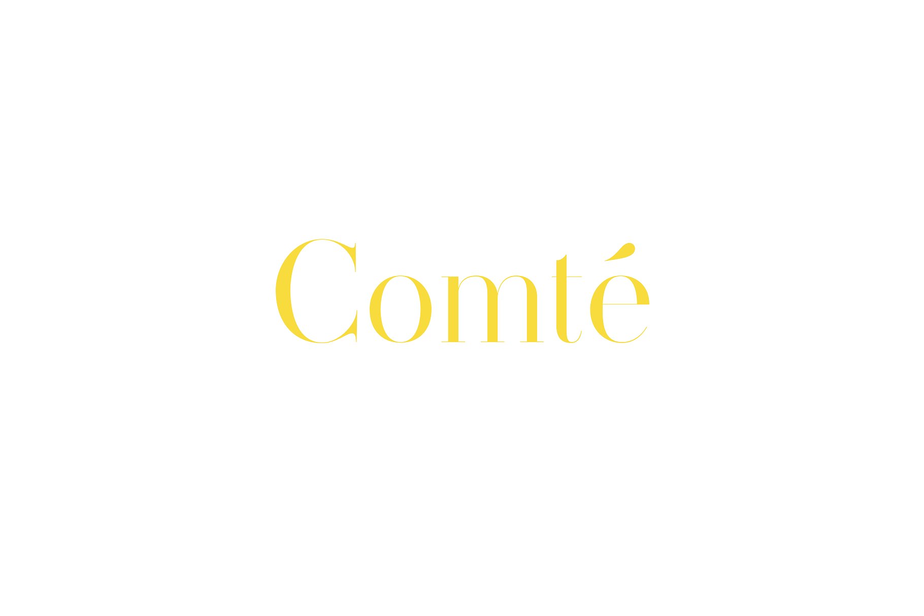 Comte a clean typeface for minimalist logos