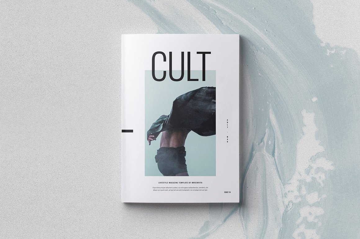 A magazine for adobe indesign