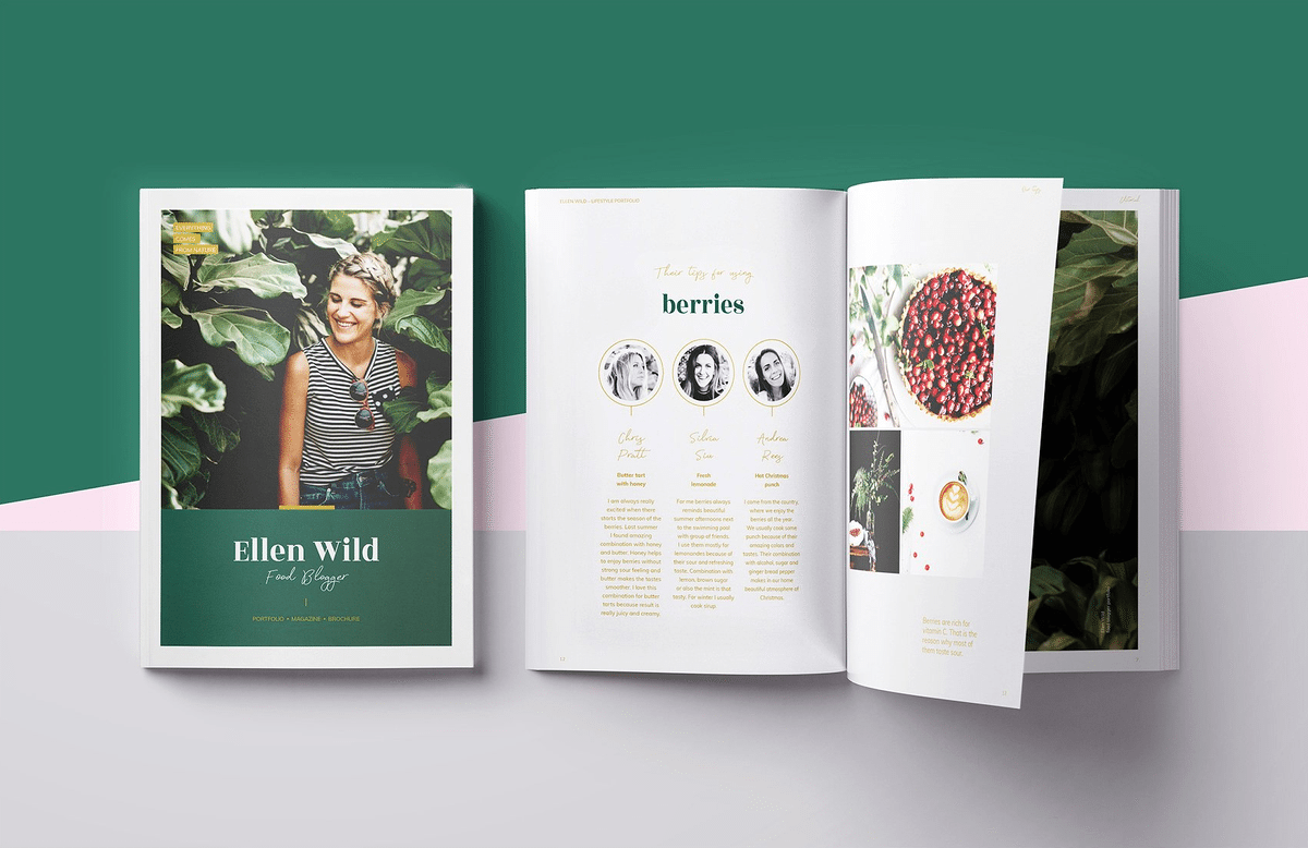 A multipurpose magazine template ready to print