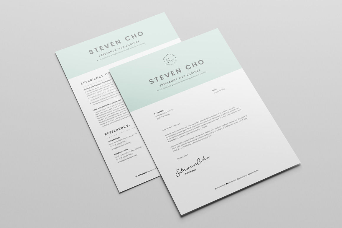 resume template indesign free download