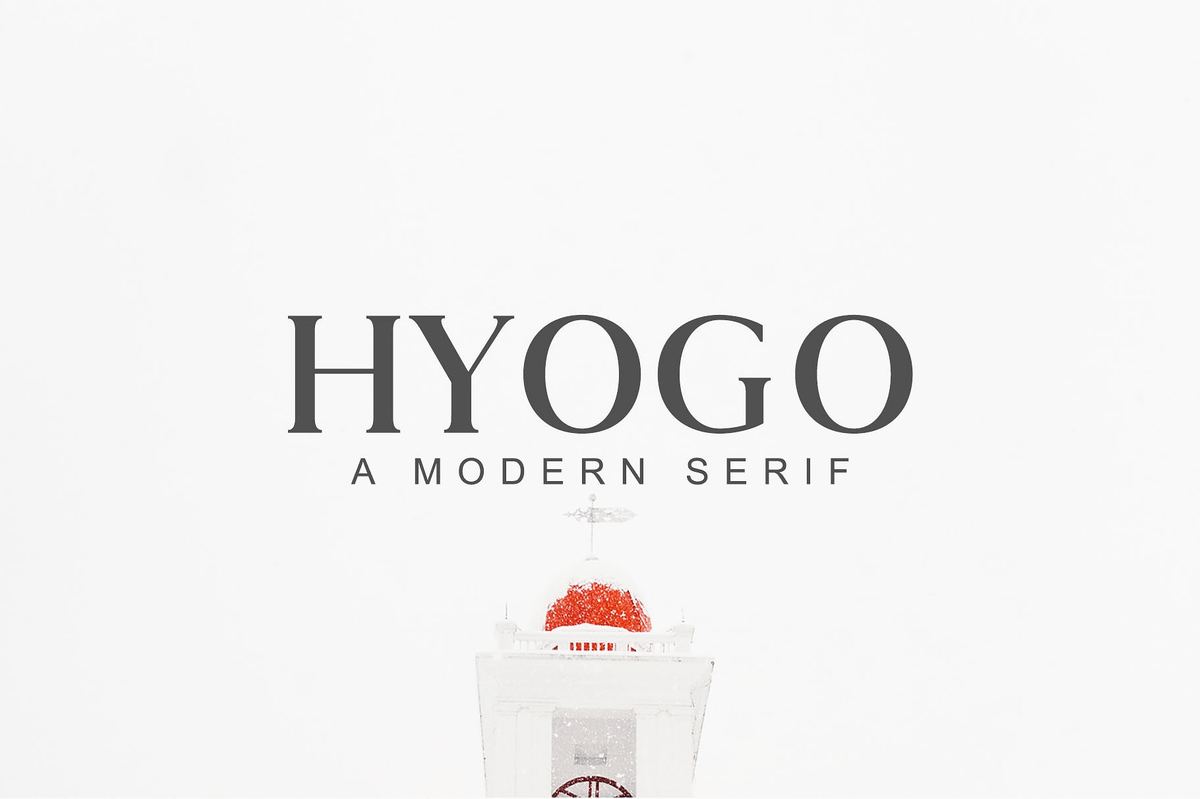 Hyogo a modern serif font for logos
