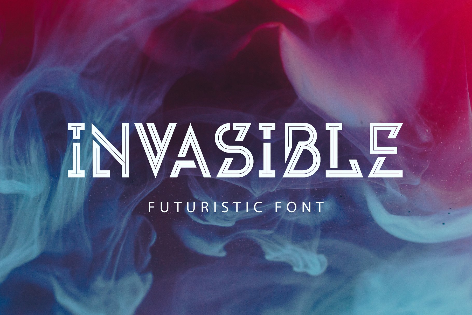 Invasible display logo font