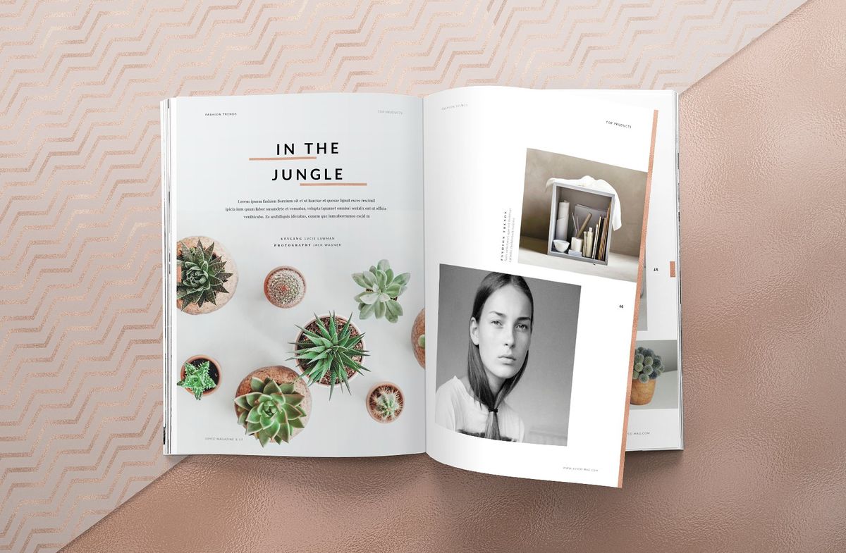 A fresh and minimal magazine template