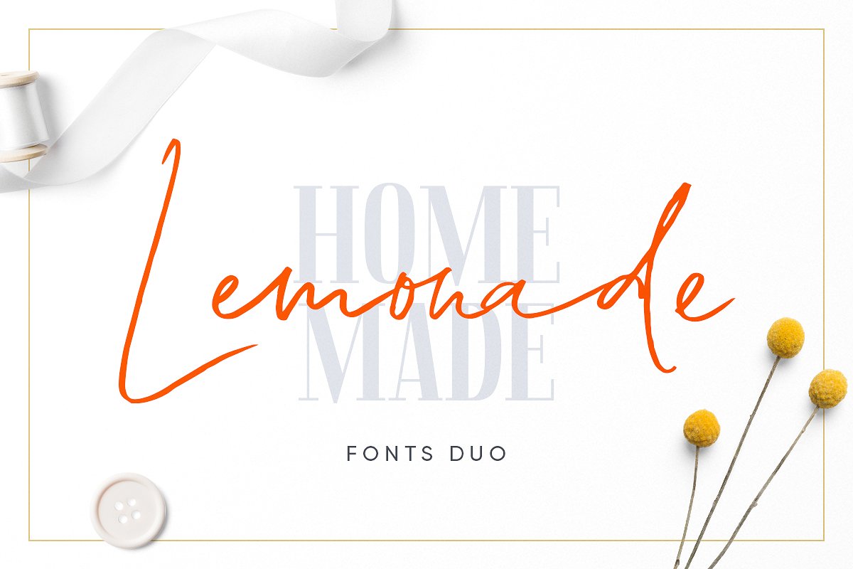 Lemonade a font duo to craft logotypes