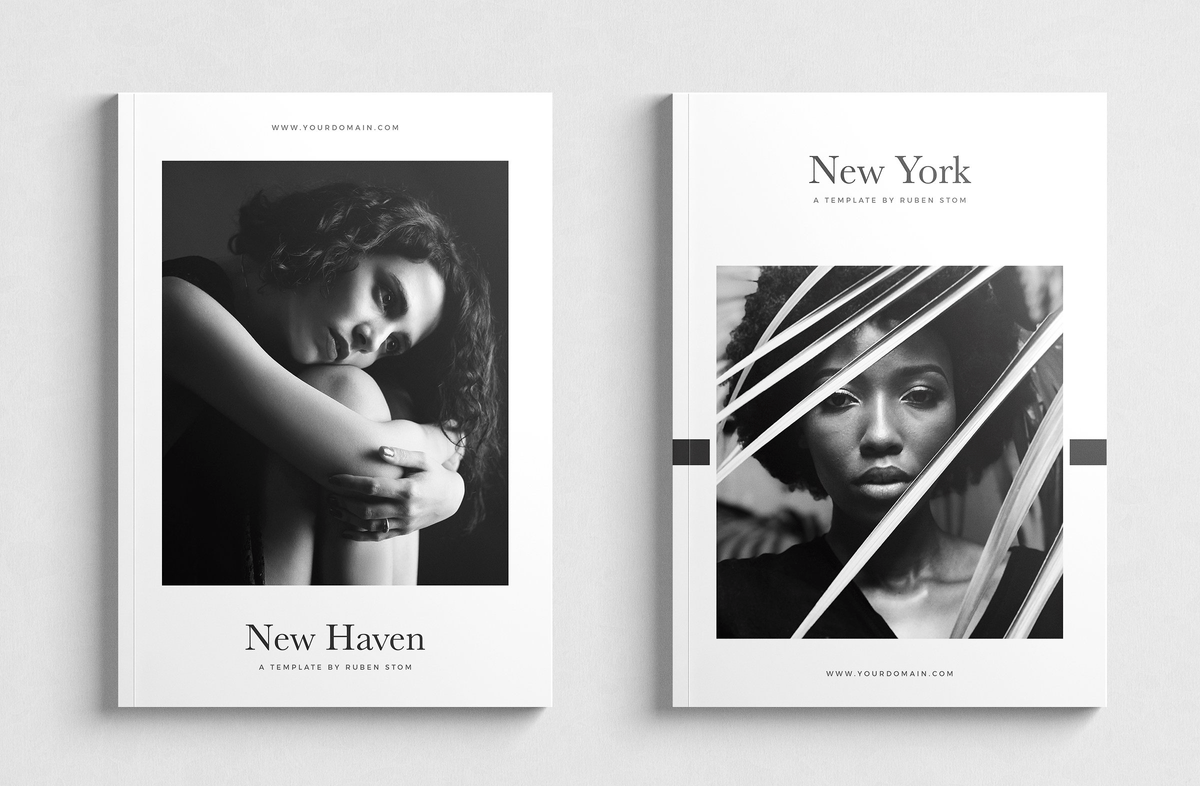 Two professional magazine templates