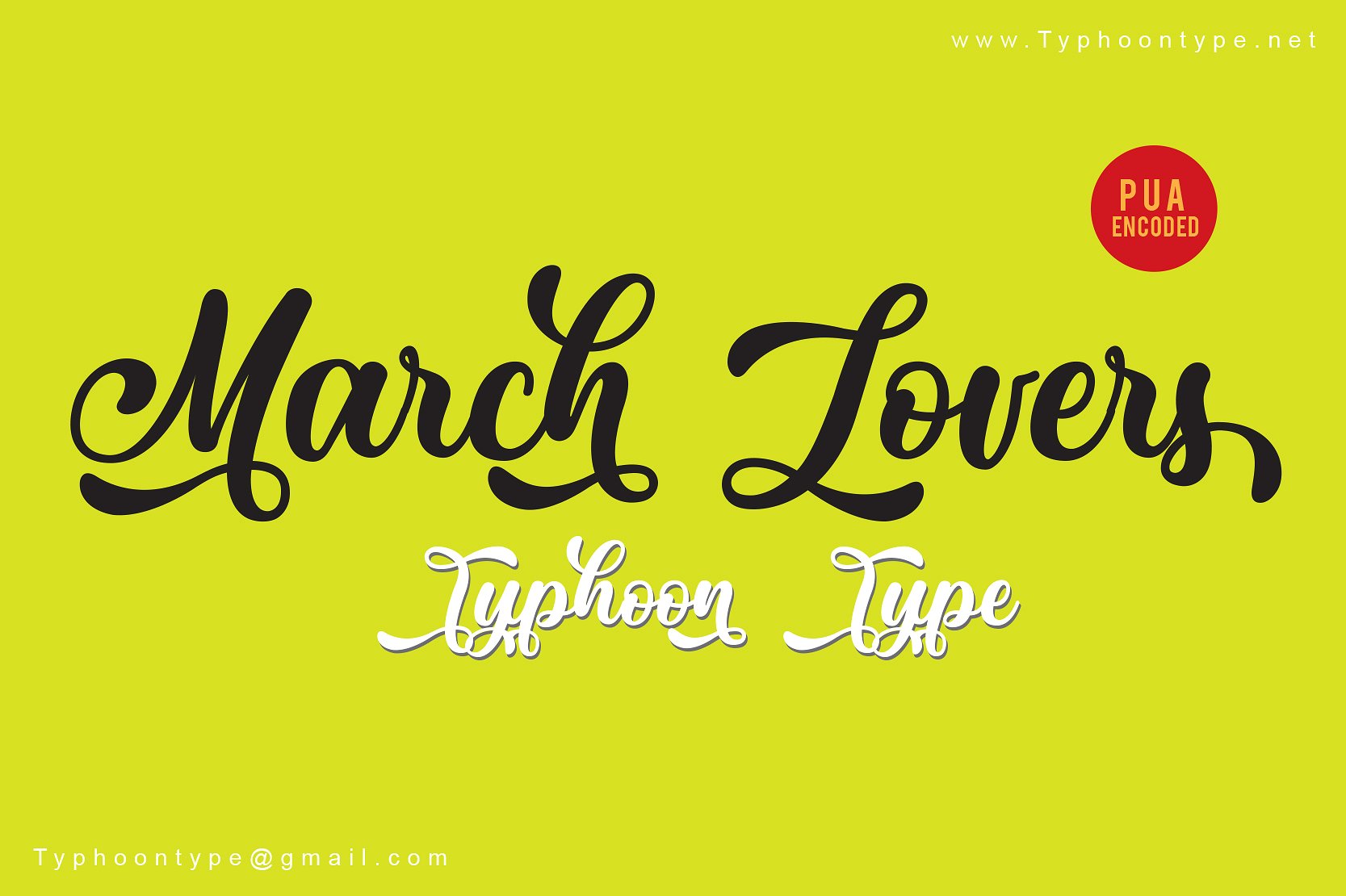 March Lovers font to craft a logotypes