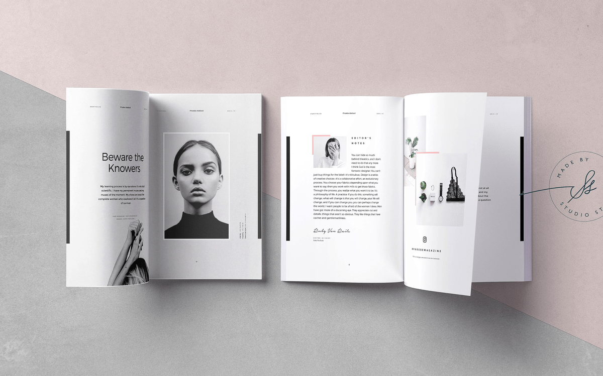 A fashion lifestyle magazine template