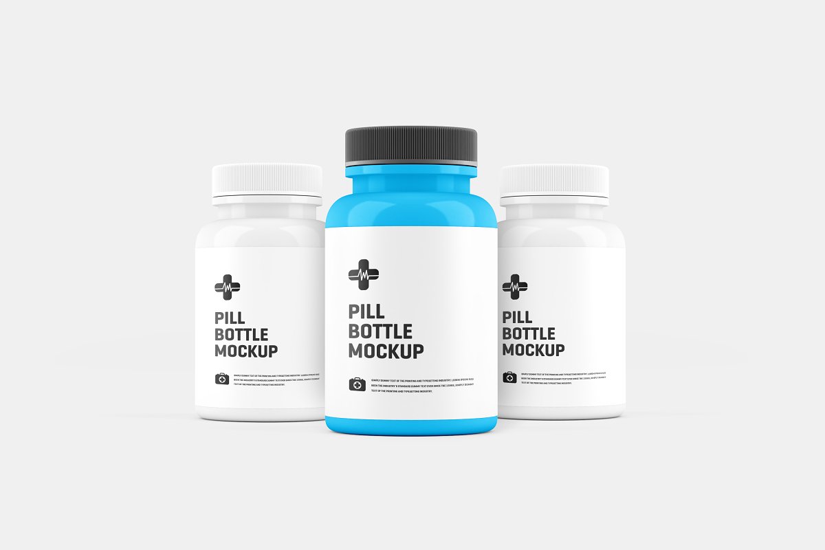 Download 30 Pills Vitamins Bottle Packaging Psd Mockup Templates Decolore Net