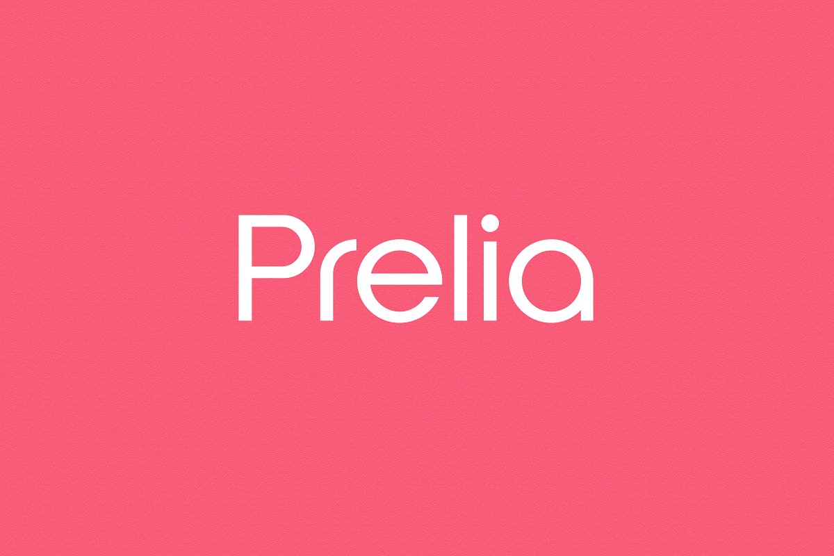 Prelia font for logo design