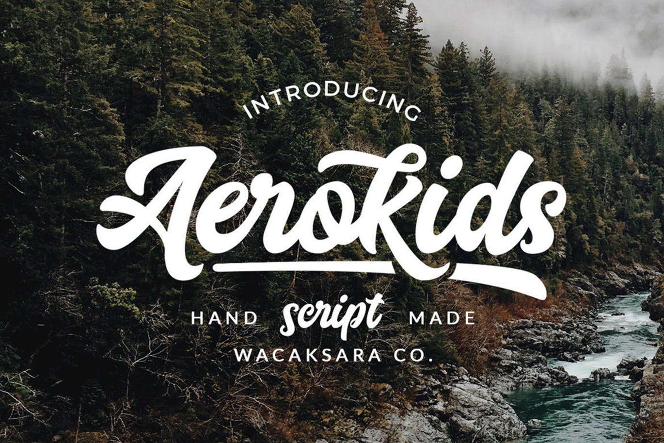 Aerokids hand made script font