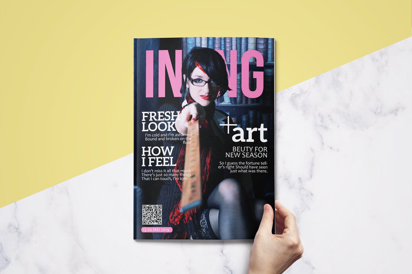 A professional and clean indesign magazine template