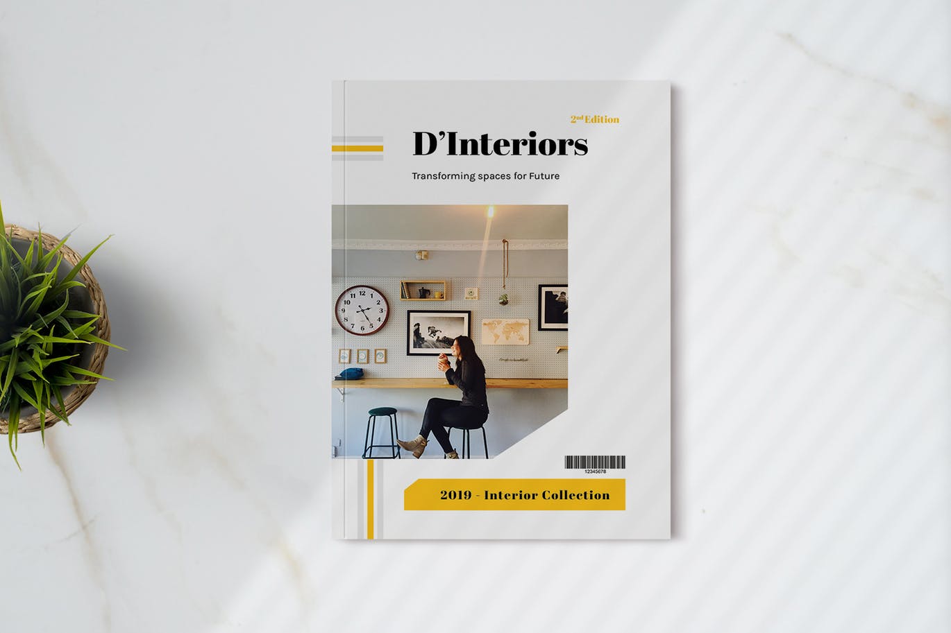 An interior product magazine template