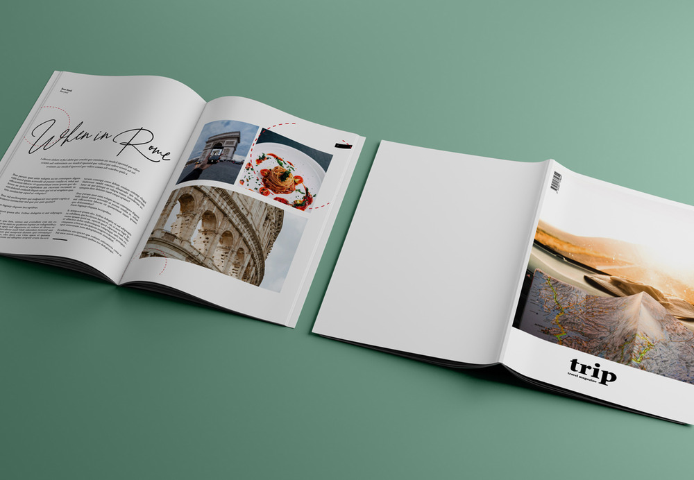 A free collection of magazine templates