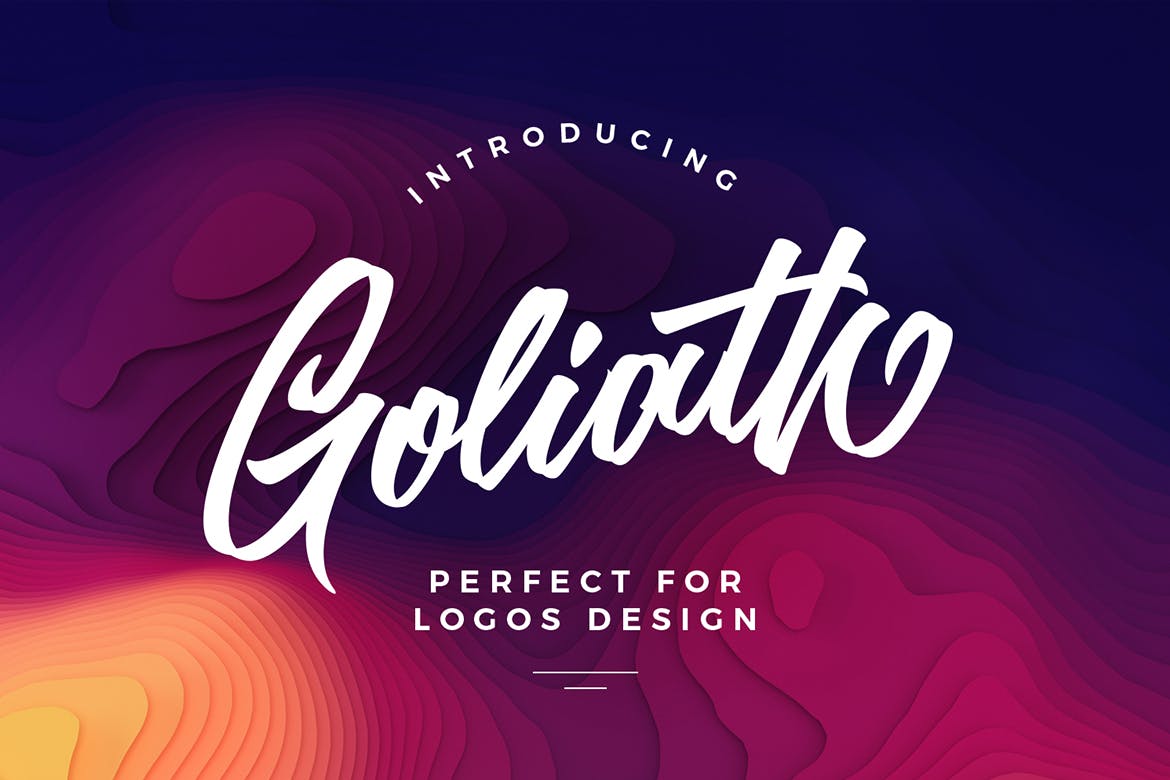 Goliath font perfect for logo design