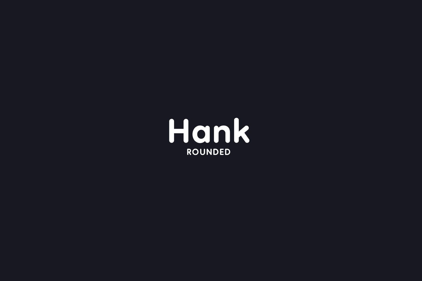 Hank rounded logo type