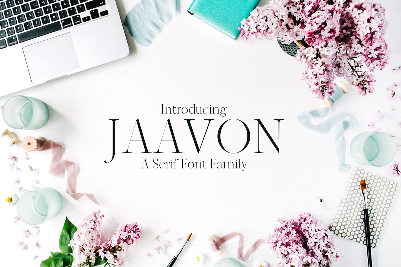 Jaavon serif font to craft logos