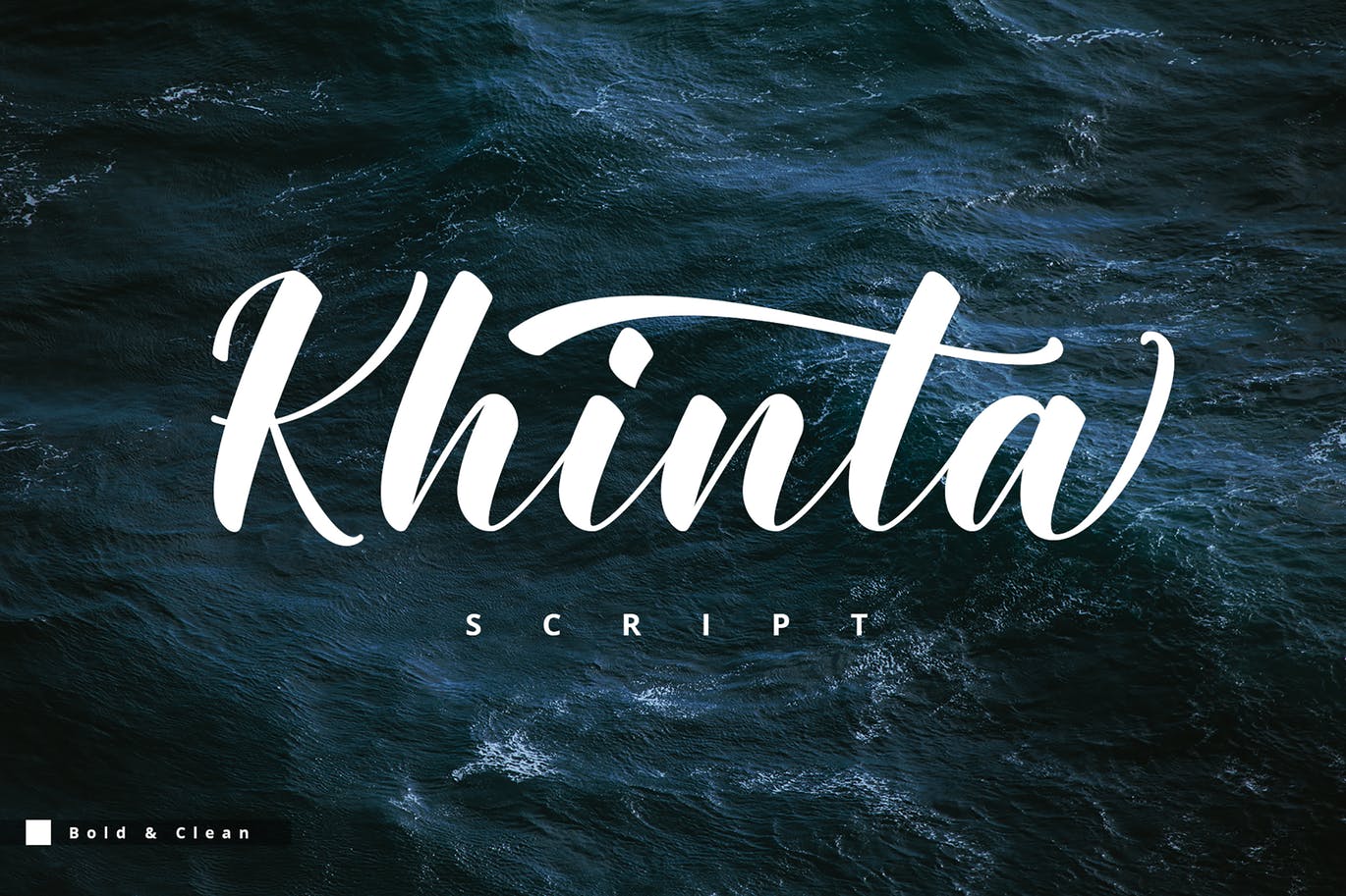 Khinta Script font for typographic logos