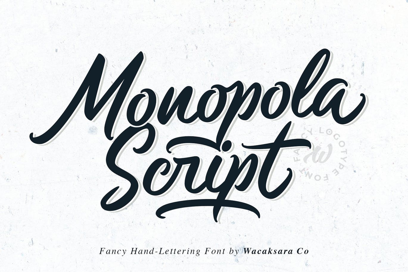 Monopola Script fancy font for logos