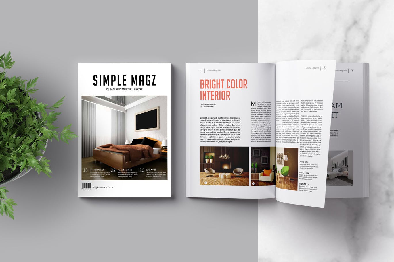 A multipurpose magazine template