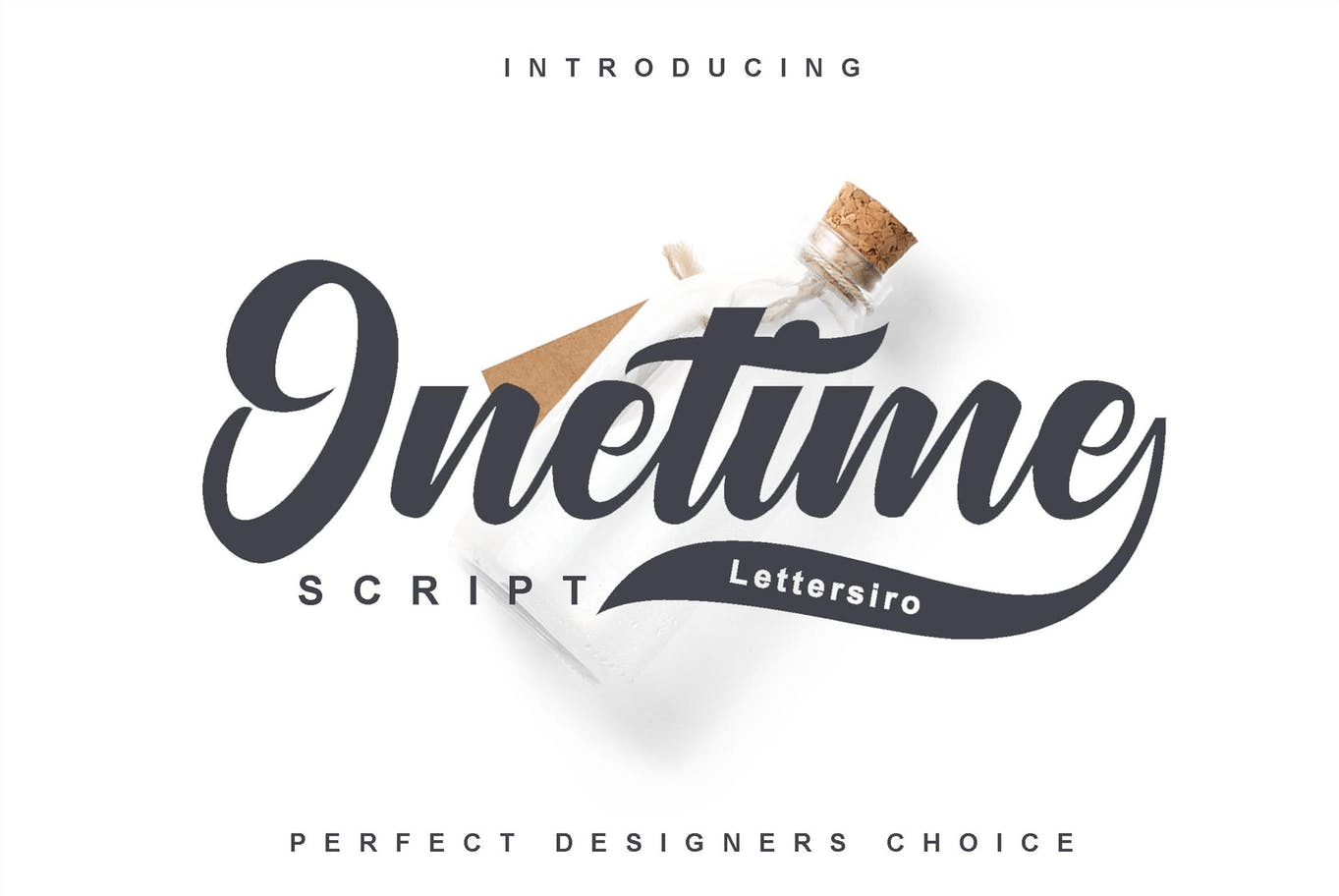 Onetime script font for logotypes