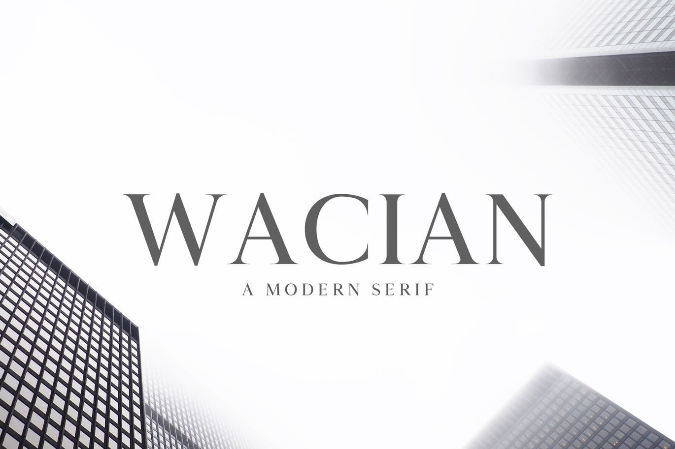 Wacian a modern serif logo font family