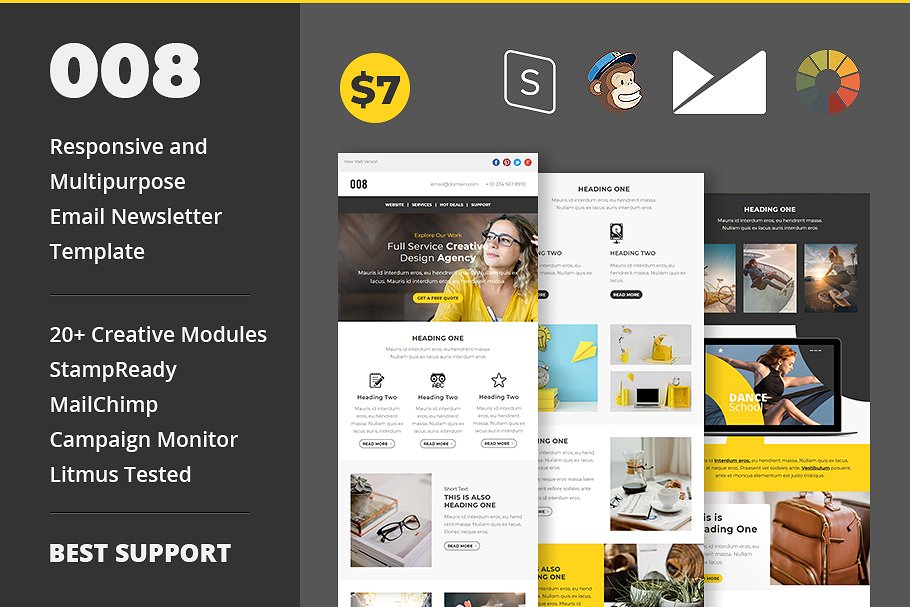 30 Best Responsive Email Newsletter Templates Decolore Net
