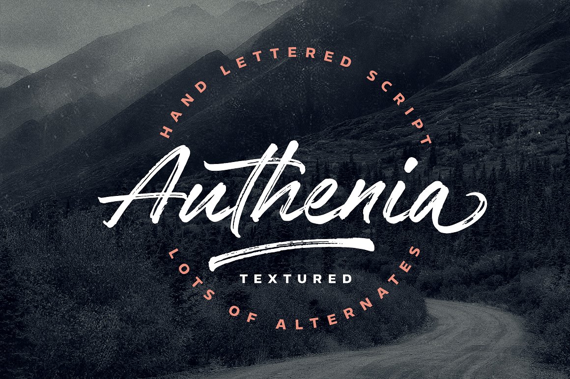 A hand lettered script font