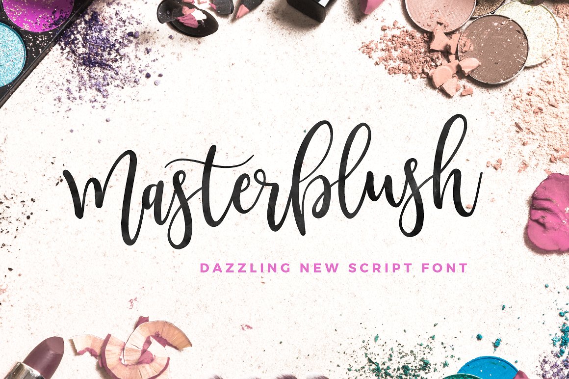 A dazzling new script font