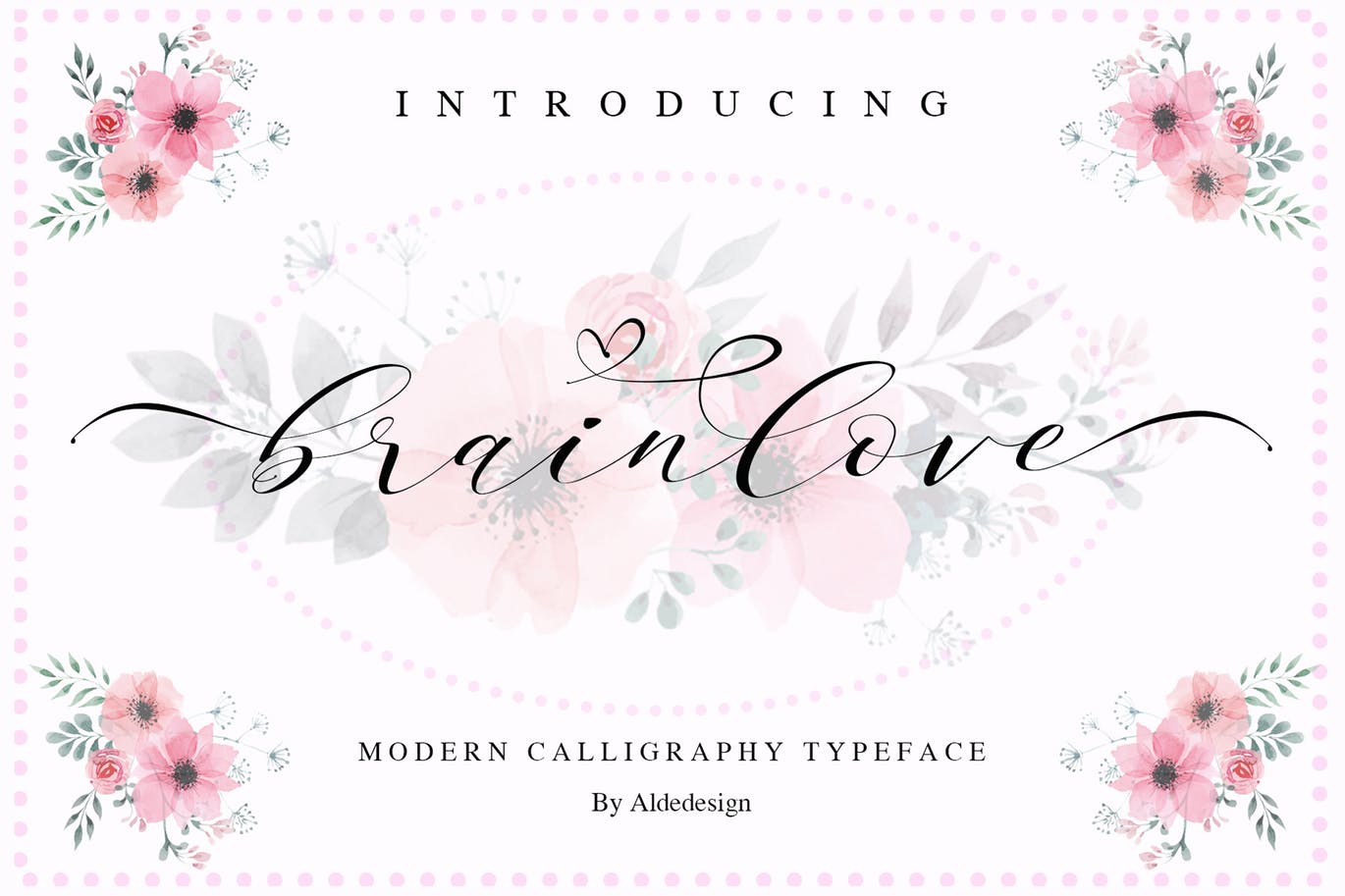 A modern calligraphy typeface