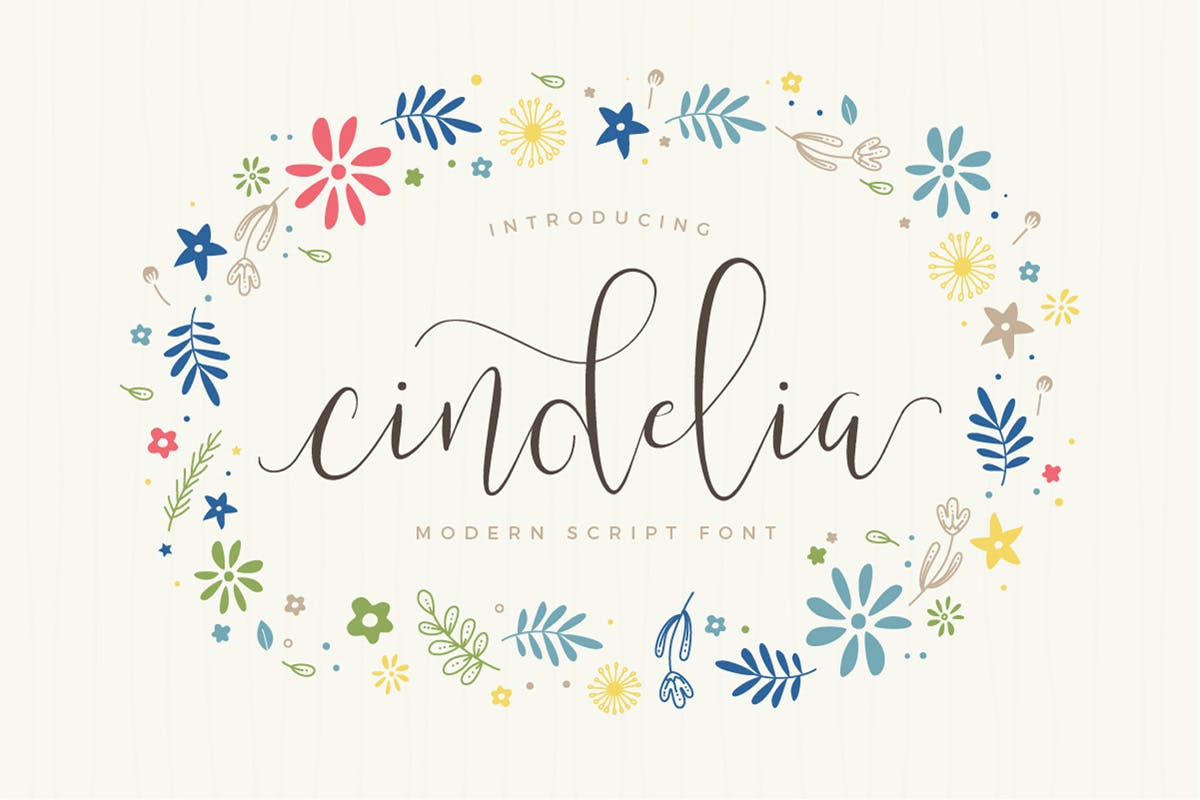 A modern script font