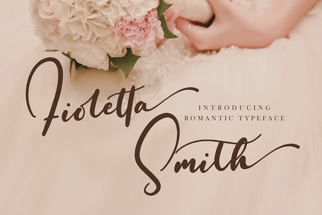 A romantic typefase for weddings