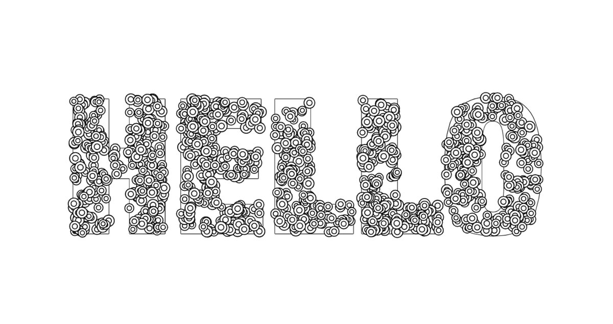 Hello animated text