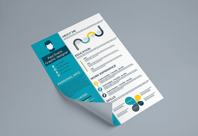 resume format psd free download