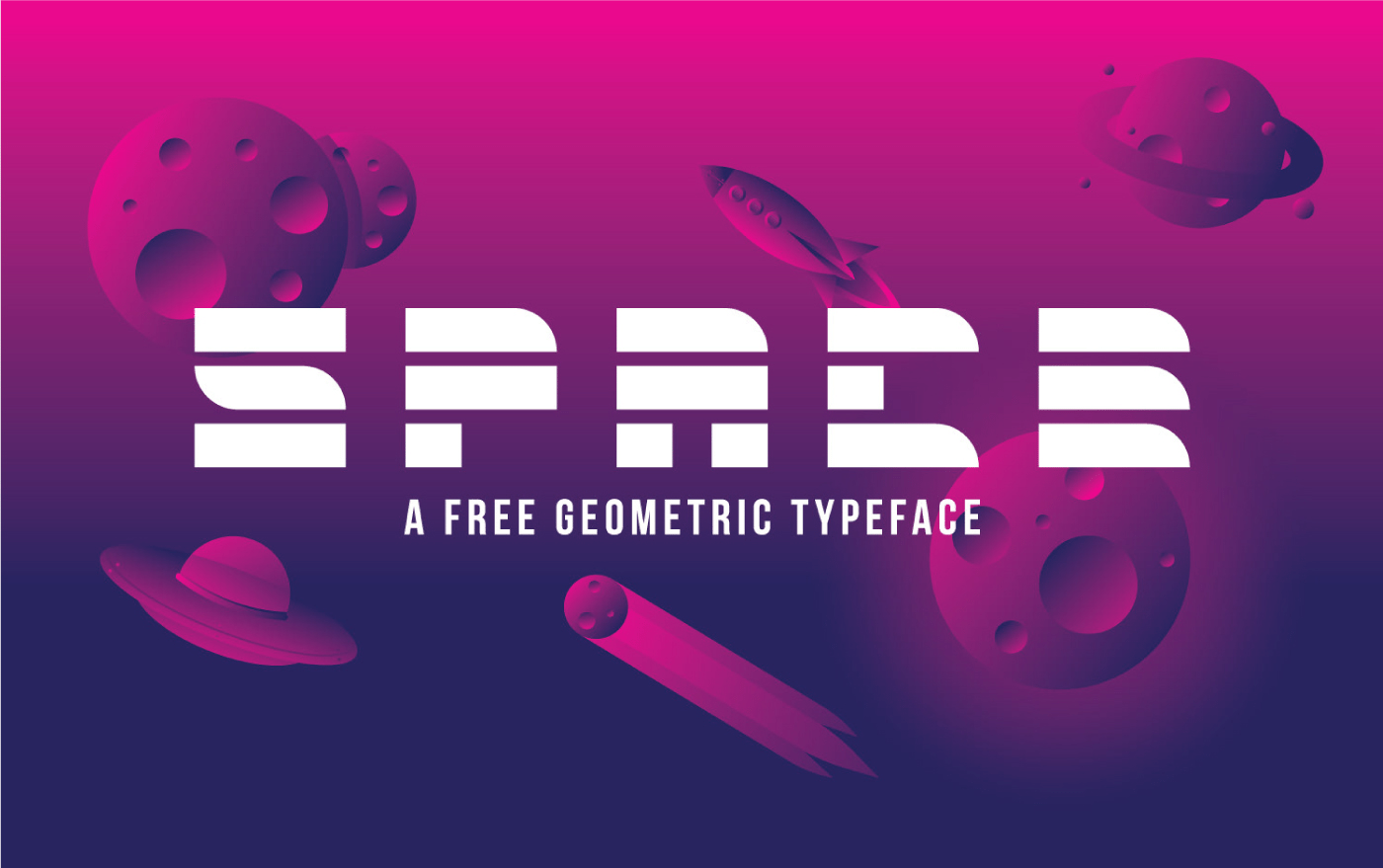 A free retro style geometric typeface