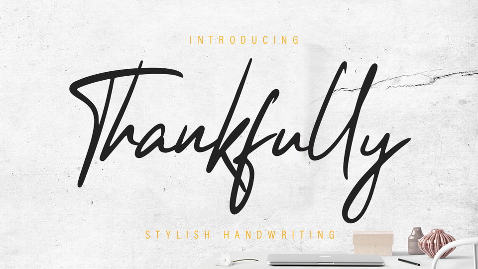 A stylish handwritting free font