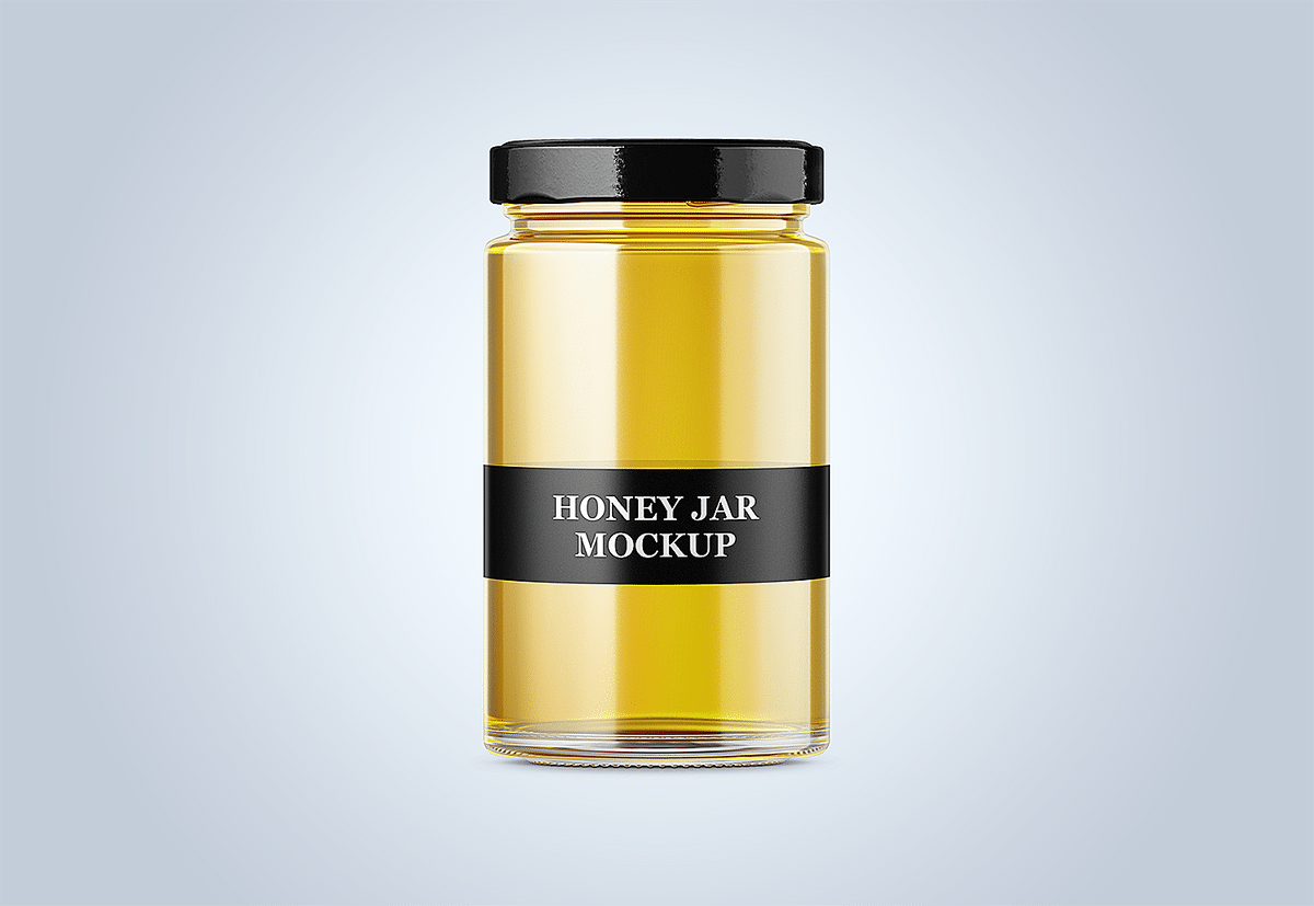 20 Super Realistic Honey Jar Mockup Templates Decolore Net