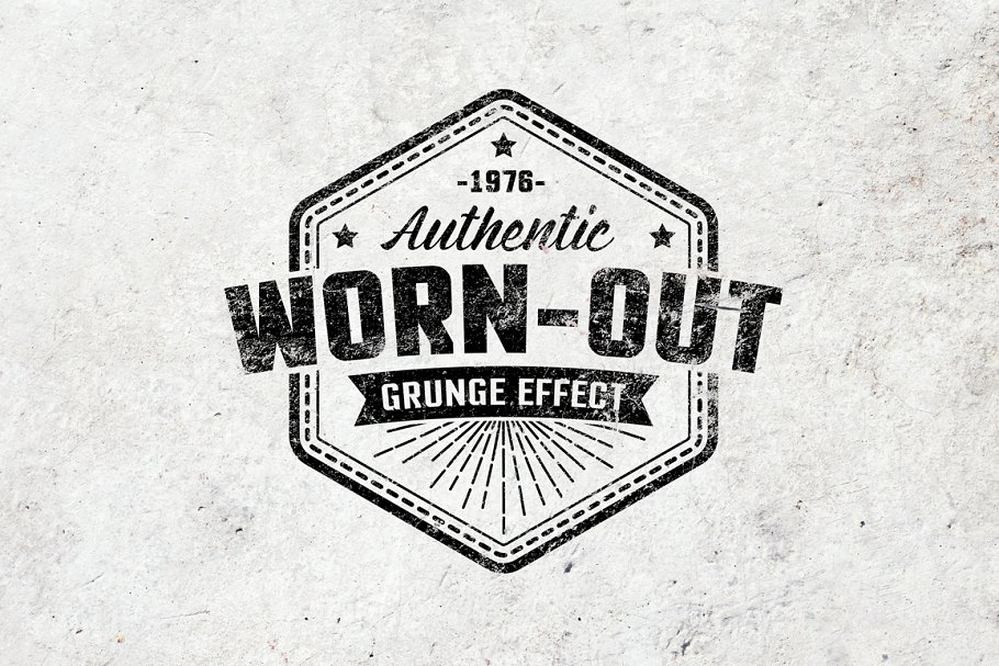 Grunge logo mockup set