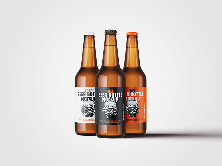 Beer Bottle Psd Mockup Graphicburger